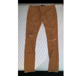 Mustard Ripped stylish jeans